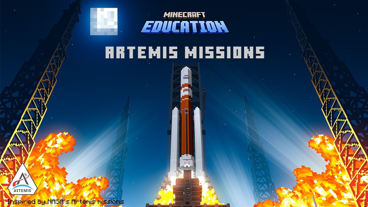 Minecraft Education lansează DLC-ul Artemis Mission pentru a călători în spațiu