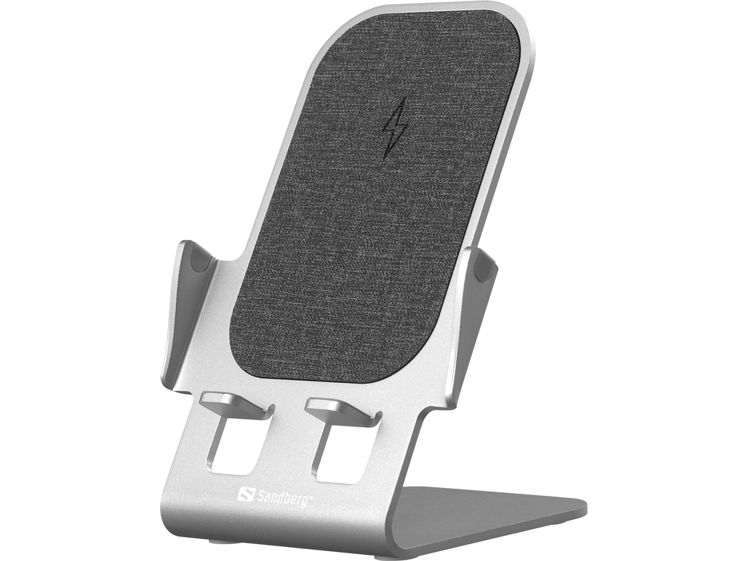 Stil și eleganță pe birou cu încărcătorul wireless Sandberg 15W Aluminum Charger Stand