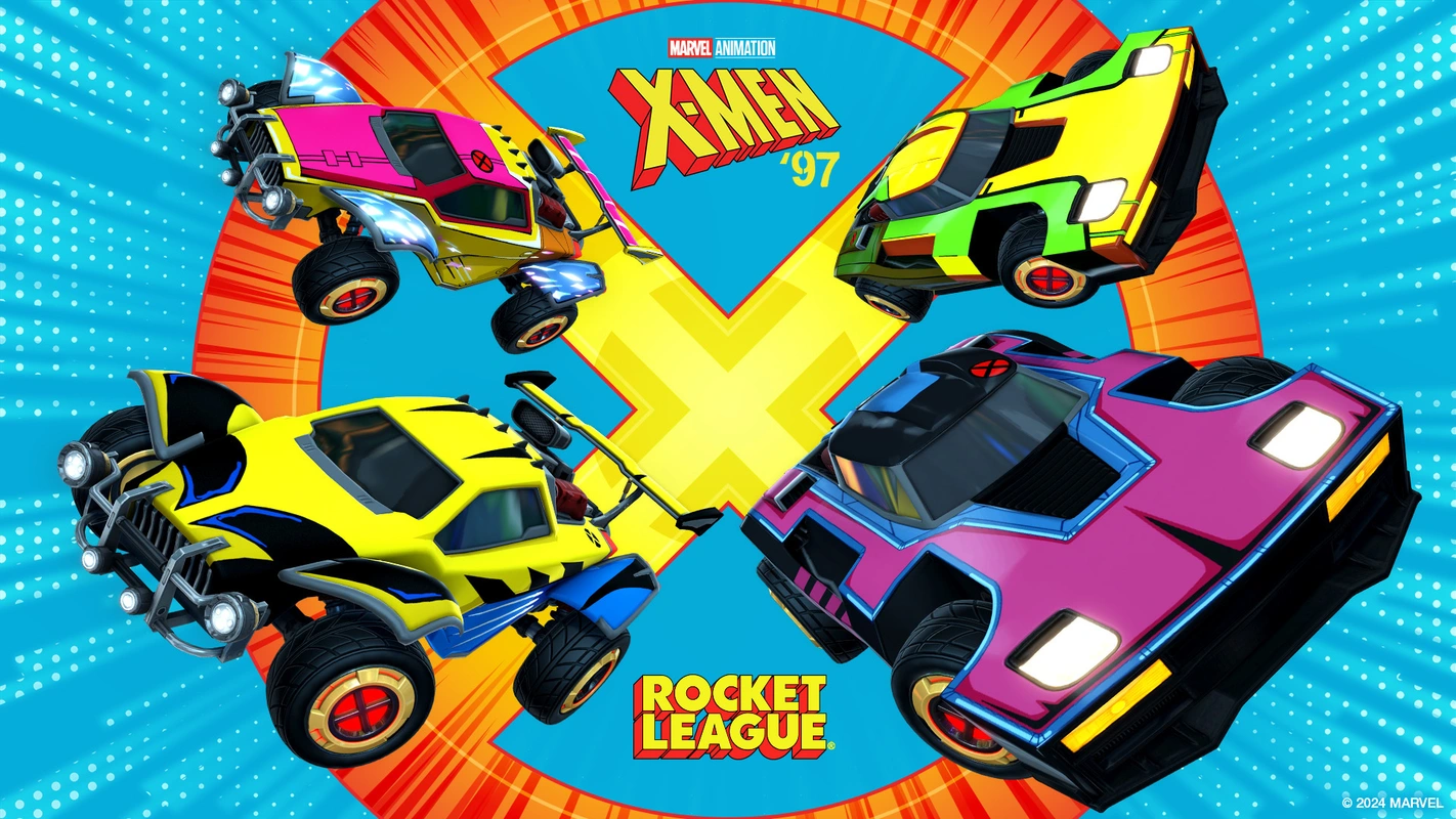 Rocket League colaboreaza cu X-Men '97 și lansează cosmetice tematice