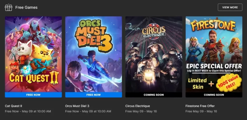 Epic Games Store dezvăluie jocurile gratuite pentru 9 mai