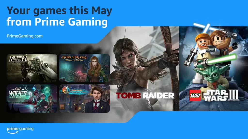 Amazon Prime Gaming oferă 9 jocuri gratuite pentru mai 2024: incluzând Fallout 3 și Tomb Raider