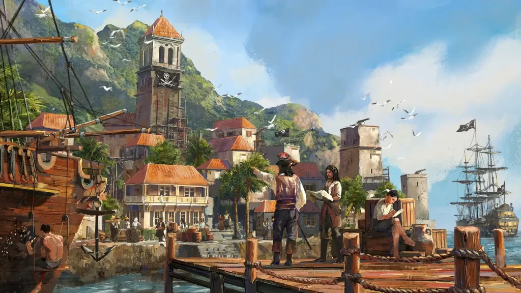 Republic of Pirates: un joc de construit orașe și lupte navale cu pirați este disponibil acum pe Steam și Epic Games Store