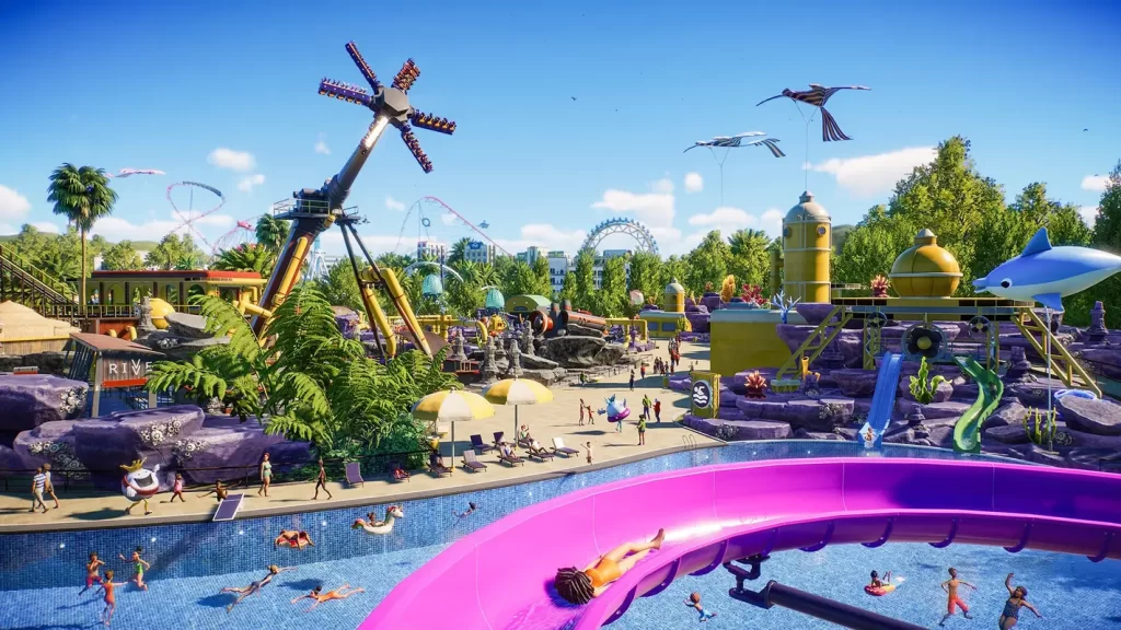 Planet Coaster 2 dezvăluie parcuri acvatice și rollercoastere